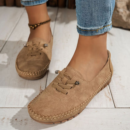 Women’s Soft Moccasin Shoes with Cushioned Sole and Breathable Upper