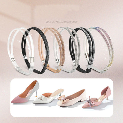 Adjustable Elastic Shoe Straps for Comfortable Fit