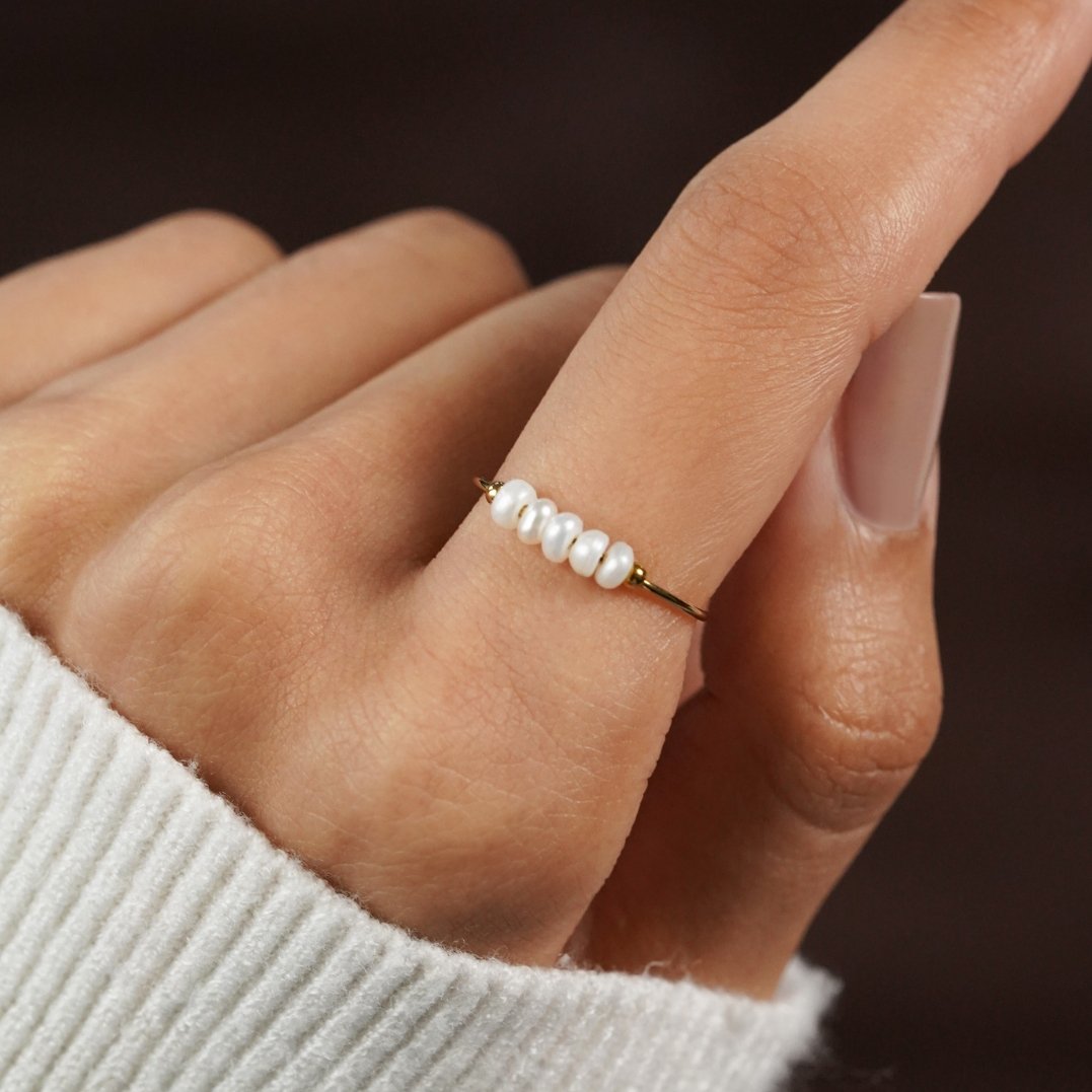 Klassischer Perlenring mit Zeitlosem Charme für Frauen