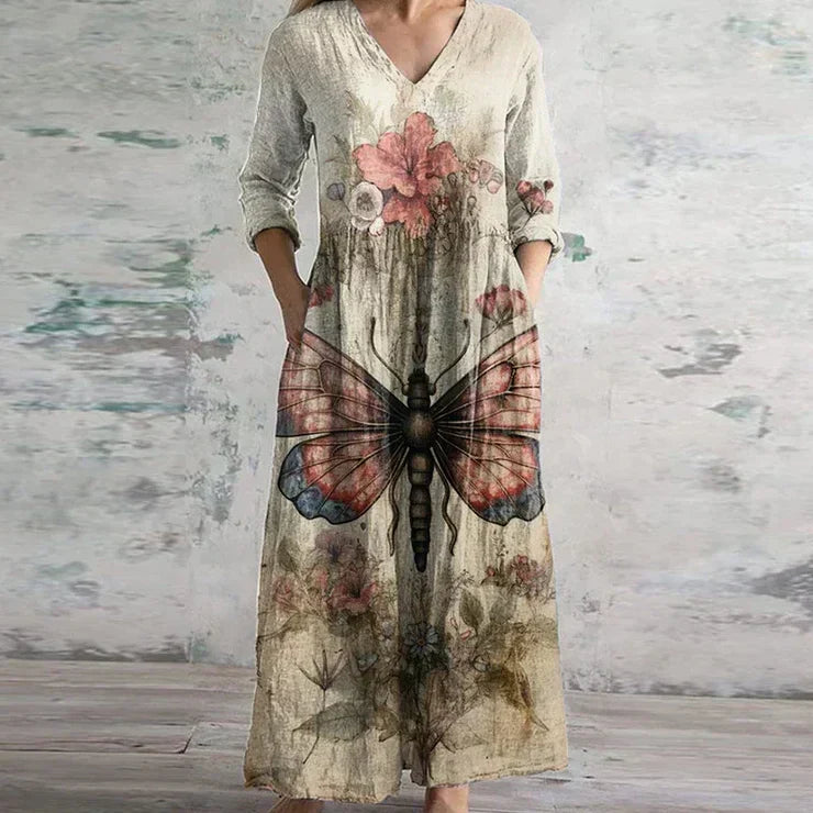 Kristen™ | Elegant Retro Maxi Dress