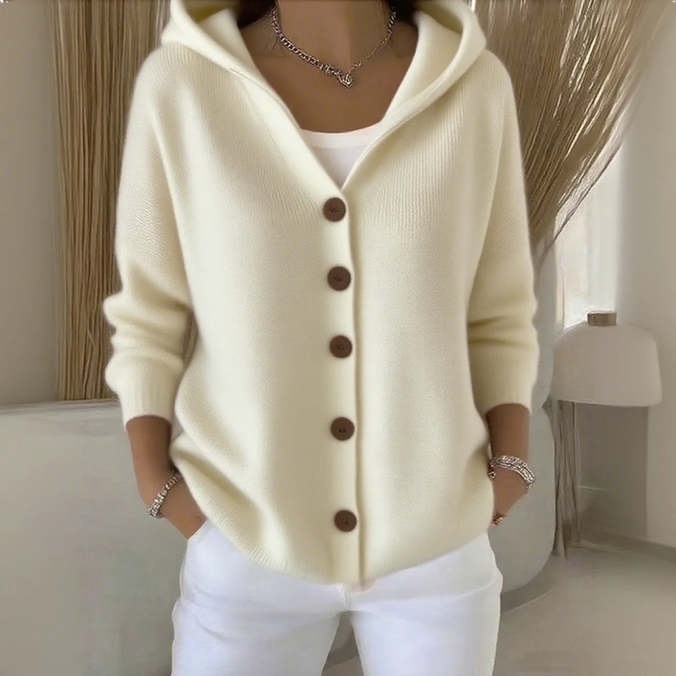 Soft Everyday Hooded Cotton Sweatshirt for Women