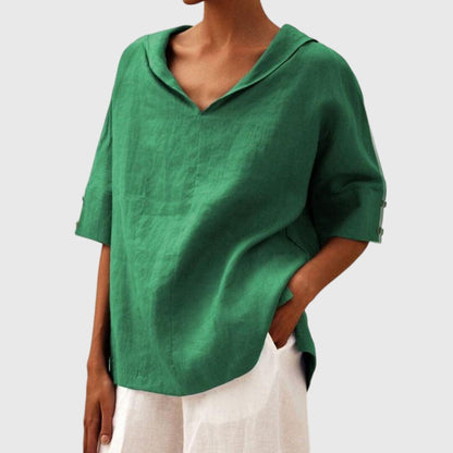 Elegant V-Neck Everyday Top