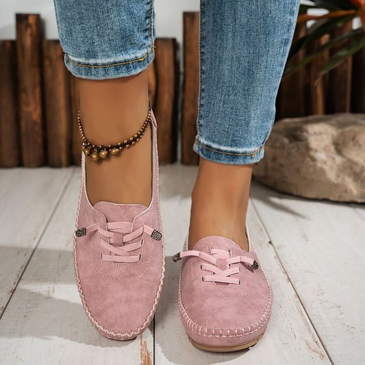 Women’s Soft Moccasin Shoes with Cushioned Sole and Breathable Upper
