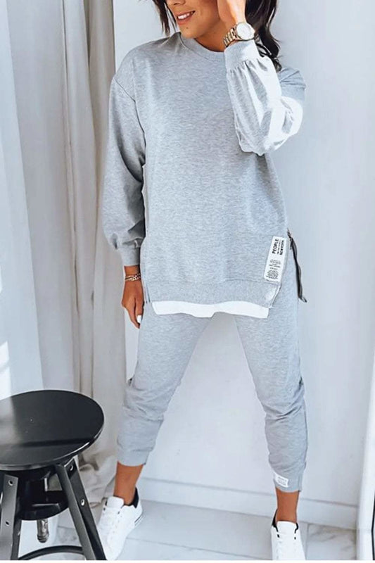 Women's Comfortable Loungewear Set with Sweatshirt and Jogger Pants