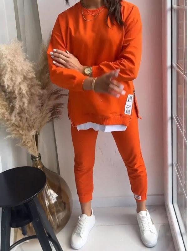 Women's Comfortable Loungewear Set with Sweatshirt and Jogger Pants