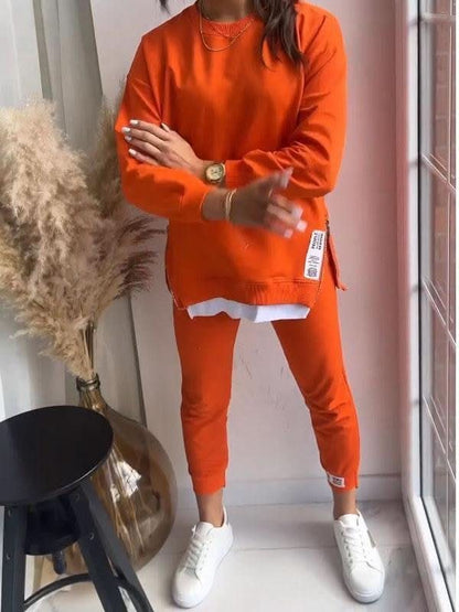 Women's Comfortable Loungewear Set with Sweatshirt and Jogger Pants