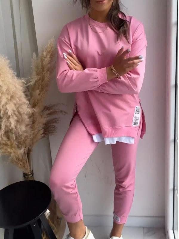 Women's Comfortable Loungewear Set with Sweatshirt and Jogger Pants
