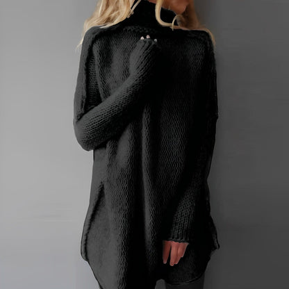 Langer Übergroßer Strickpullover Für Damen