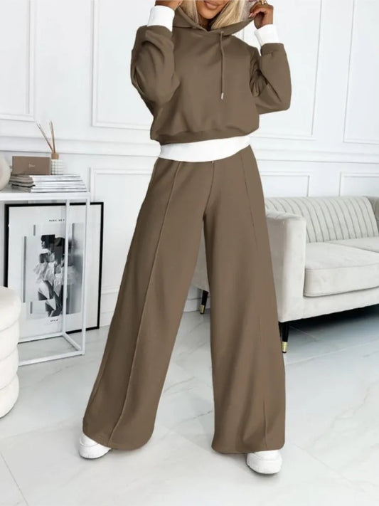 Women's Casual Two Piece Set Hoodie and Jogger Pants Relaxed Fit Outfit