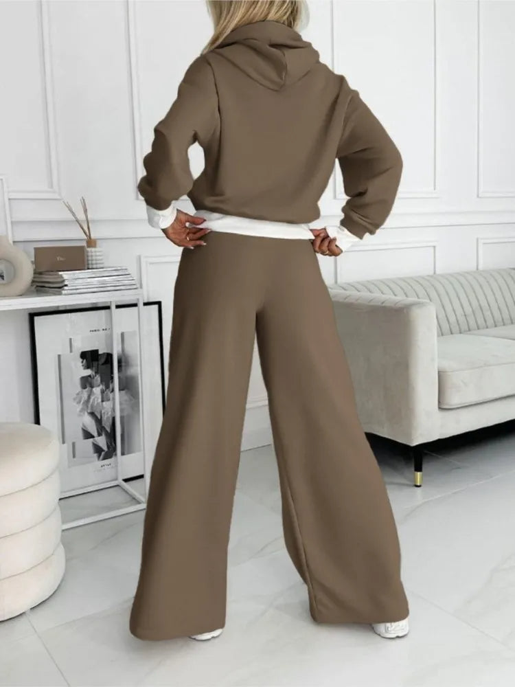 Women's Casual Two Piece Set Hoodie and Jogger Pants Relaxed Fit Outfit