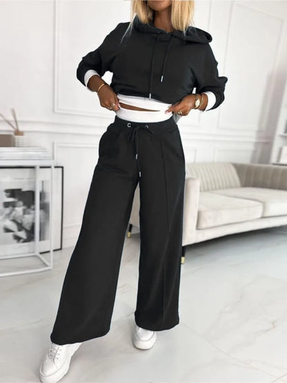 Women's Casual Two Piece Set Hoodie and Jogger Pants Relaxed Fit Outfit