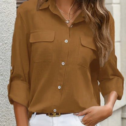 Classic Cotton Long Sleeve Shirt for Women