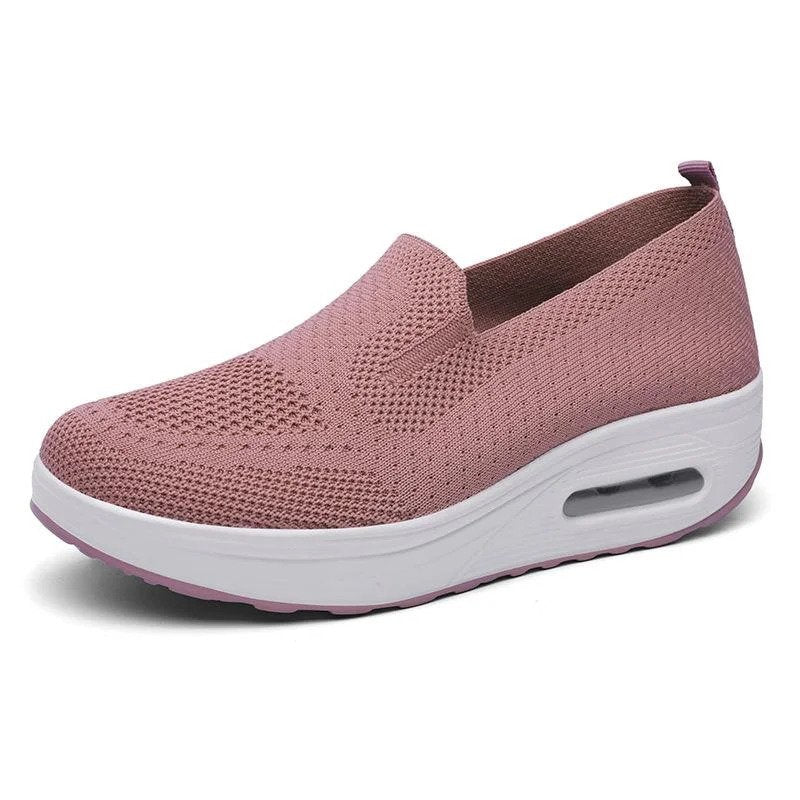 Women’s Slip-On Comfort Shoes with Breathable Knit Design