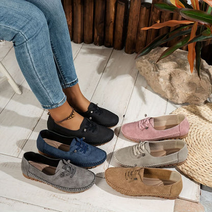 Women’s Soft Moccasin Shoes with Cushioned Sole and Breathable Upper