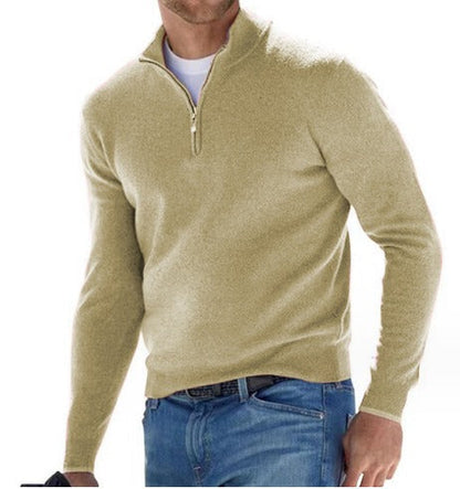 Stylischer Zip Pullover Für Herren Winter