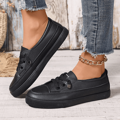 Women’s Orthopedic Lace-Up Walking Sneakers for Support