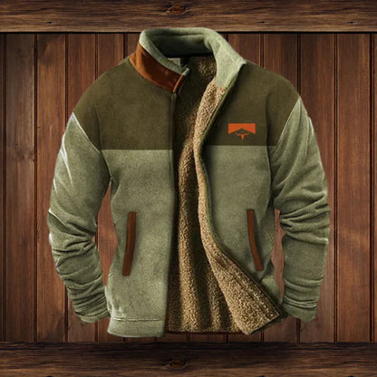 Winter Herren Jacke Warm Tribal Muster