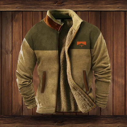 Winter Herren Jacke Warm Tribal Muster