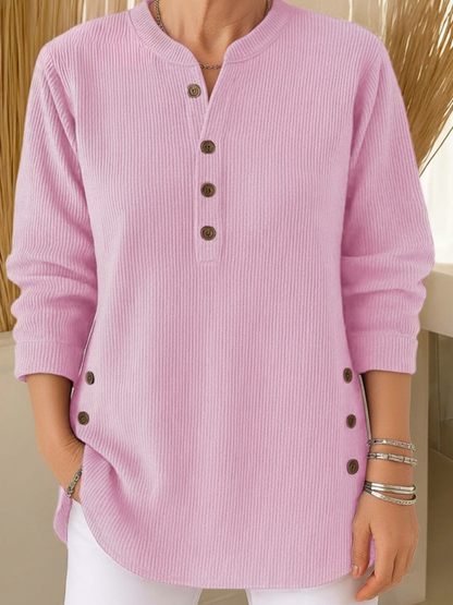 Lightweight Warm Button-Up Shirt for Women