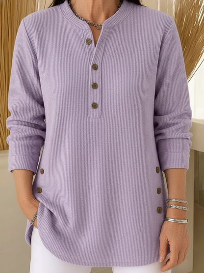 Lightweight Warm Button-Up Shirt for Women
