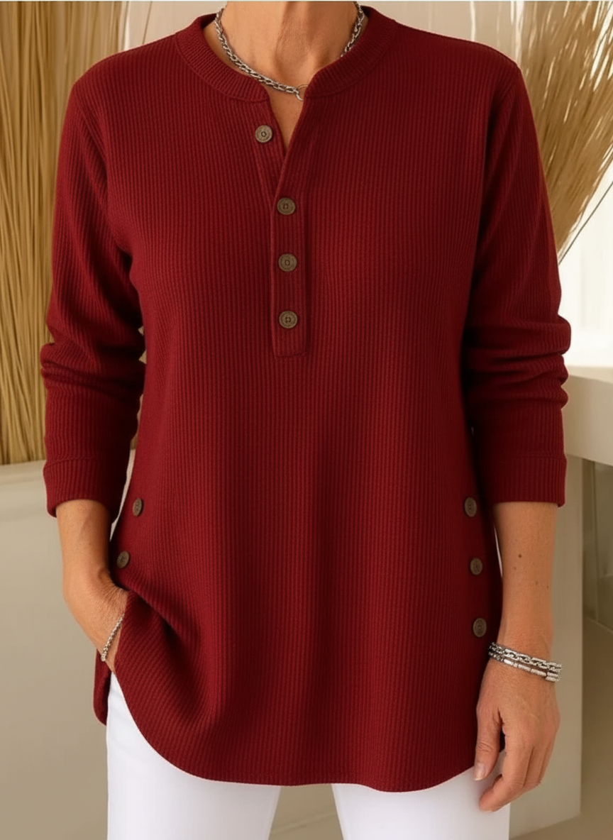 Lightweight Warm Button-Up Shirt for Women