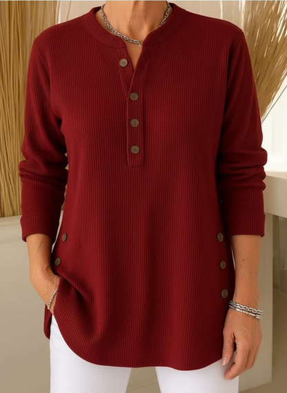 Lightweight Warm Button-Up Shirt for Women