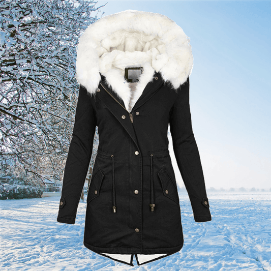 Winter Warmer Teddy Mantel Damen Lang