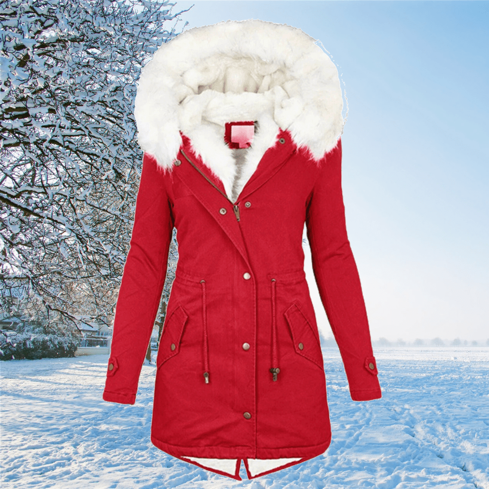 Winter Warmer Teddy Mantel Damen Lang