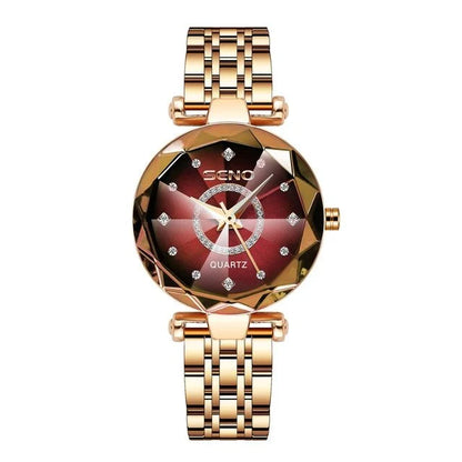 Elegant Waterproof Quartz Wristwatch with Slim Design for Women