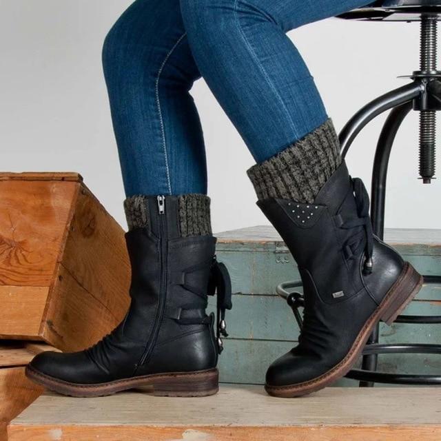 Winter Warm Damen Rutschfeste Winter Stiefel