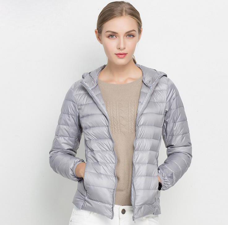 Steppjacke Mit Kapuze Leichtes Design Damen