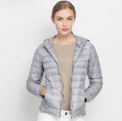Steppjacke Mit Kapuze Leichtes Design Damen