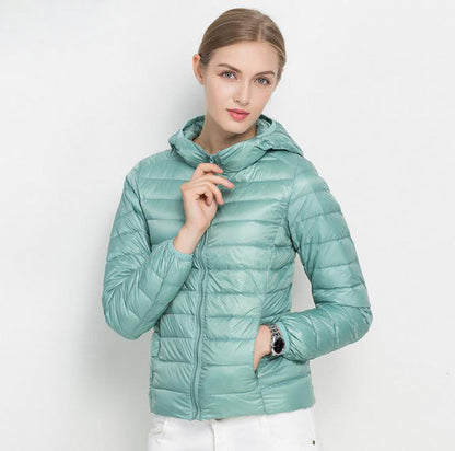 Steppjacke Mit Kapuze Leichtes Design Damen