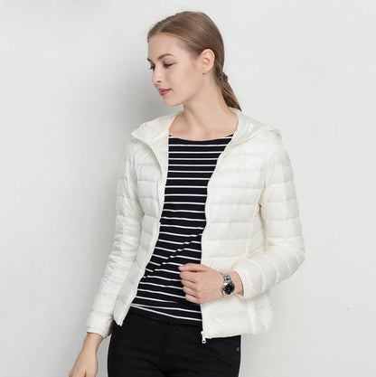 Steppjacke Mit Kapuze Leichtes Design Damen