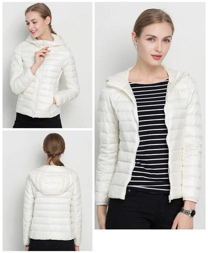 Steppjacke Mit Kapuze Leichtes Design Damen