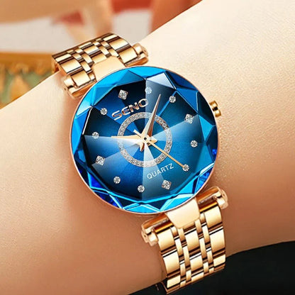 Elegant Waterproof Quartz Wristwatch with Slim Design for Women