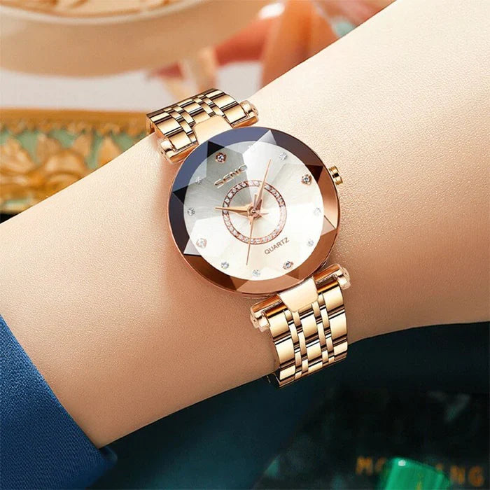 Elegant Waterproof Quartz Wristwatch with Slim Design for Women