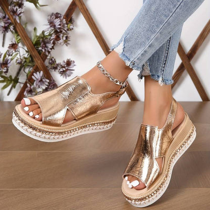 Women's Casual Sandals with Adjustable Straps and Arch Support