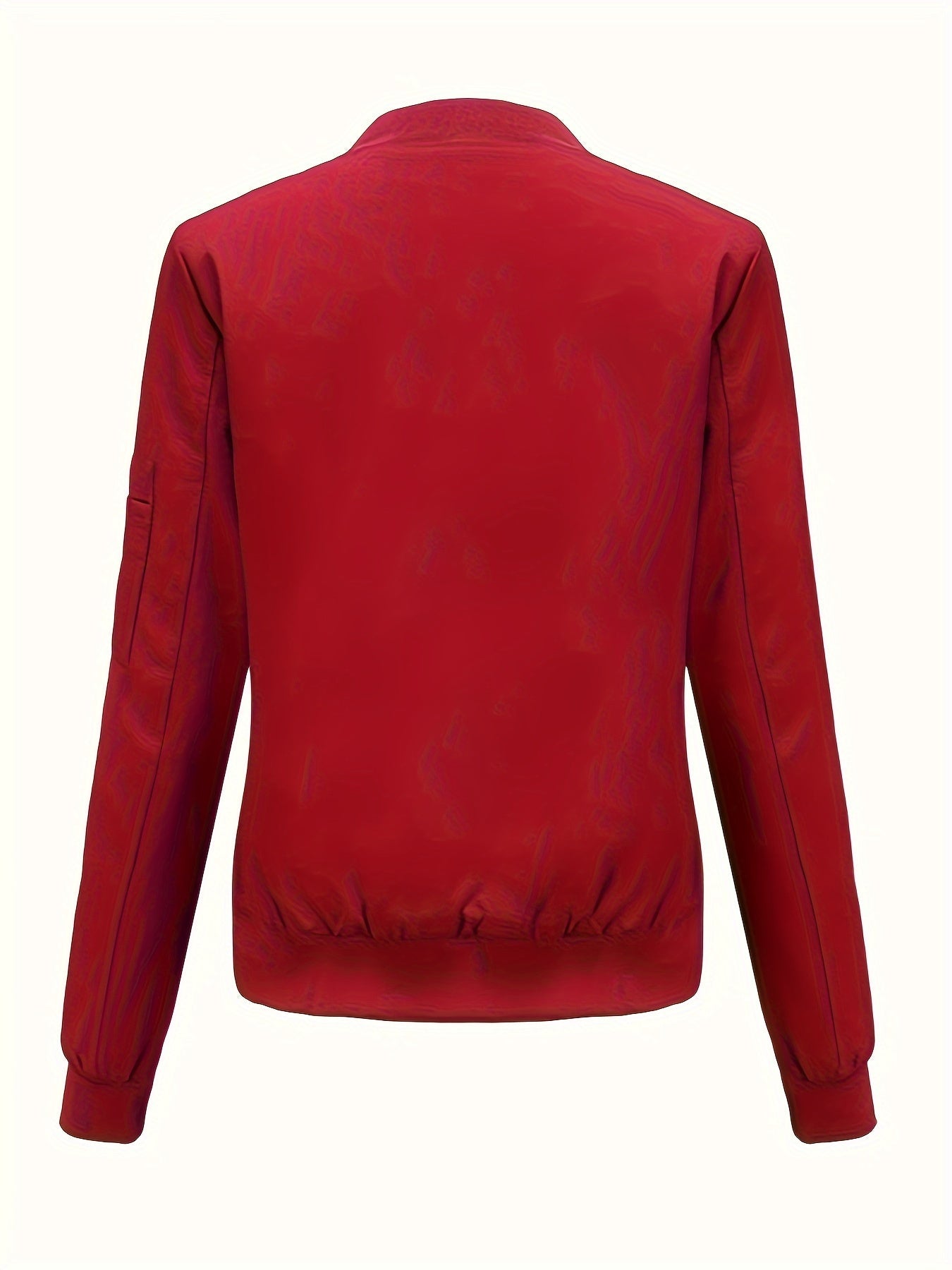 Bomberjacke Klassischer Zip-Up Freizeitlook Damen