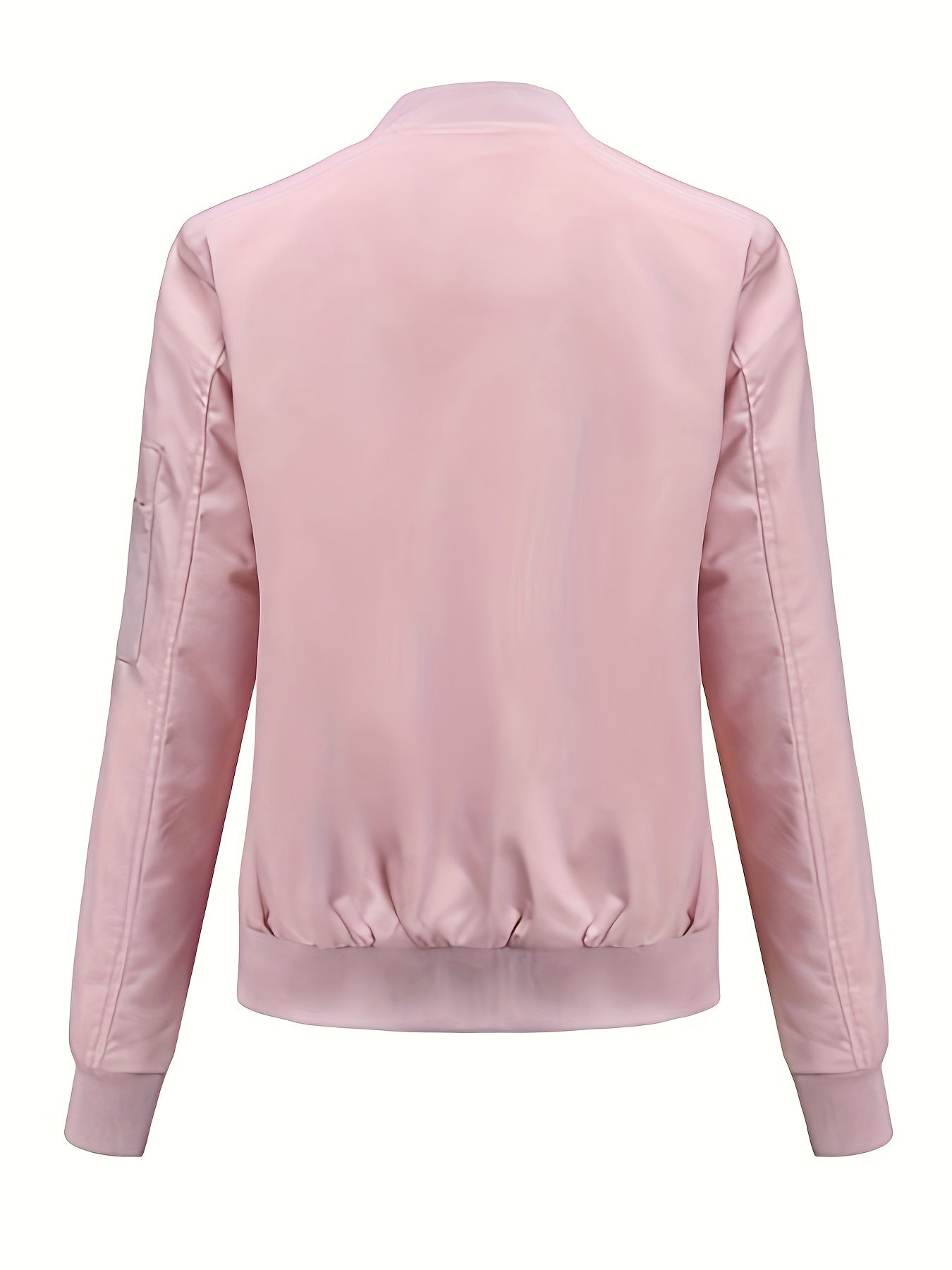 Bomberjacke Klassischer Zip-Up Freizeitlook Damen