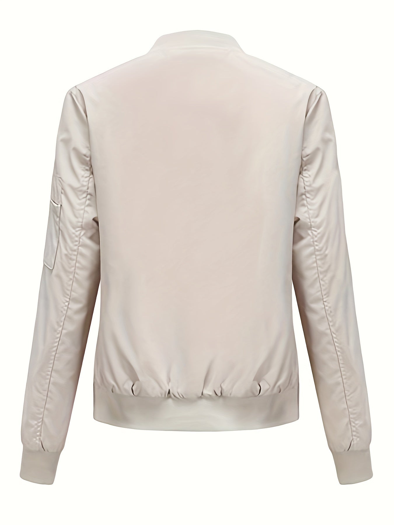 Bomberjacke Klassischer Zip-Up Freizeitlook Damen