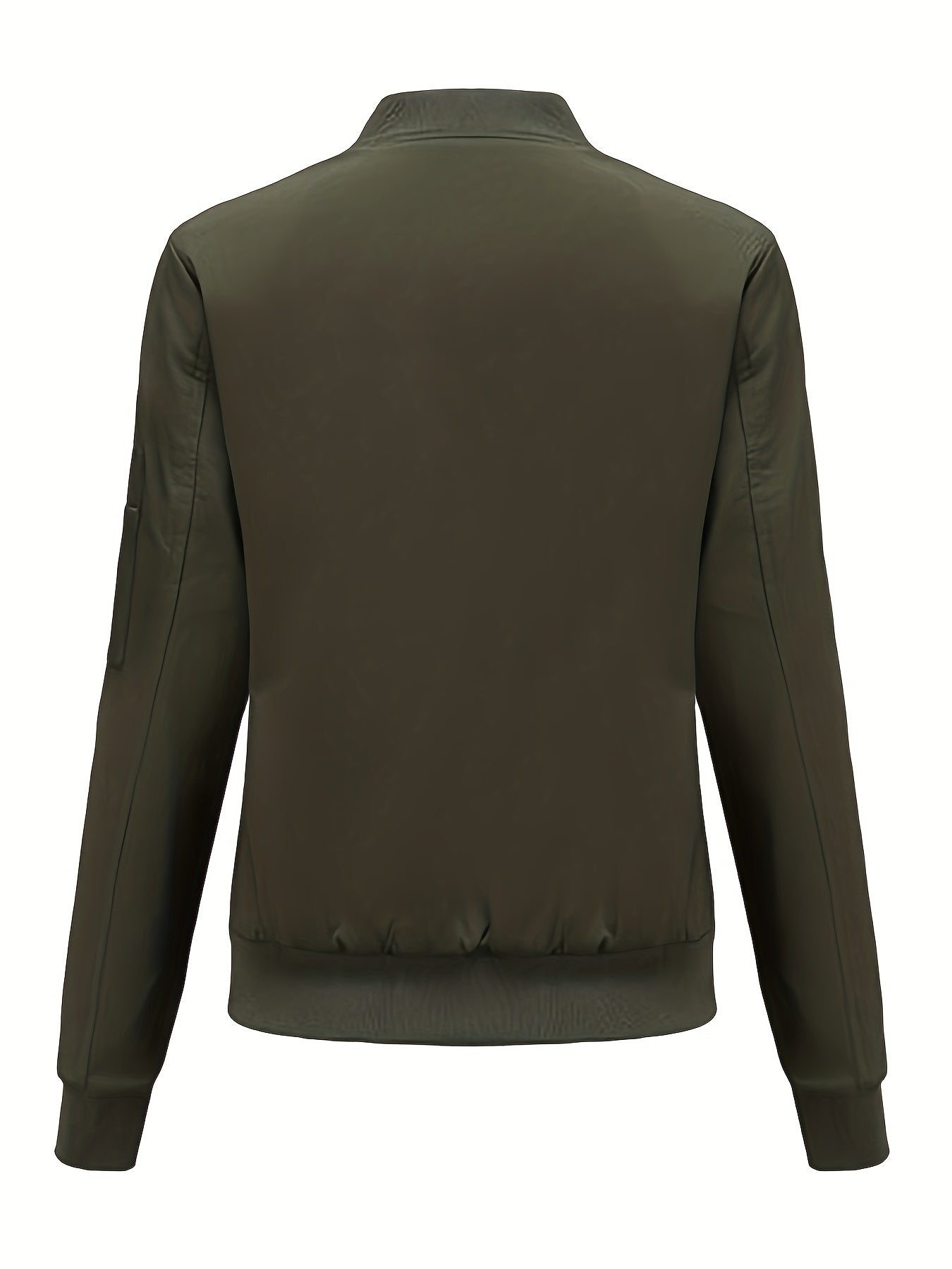 Bomberjacke Klassischer Zip-Up Freizeitlook Damen