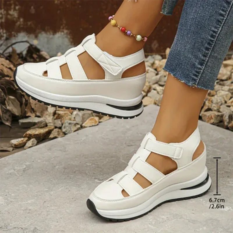 Women’s Closed Toe Sneaker Sandals with Strap Design