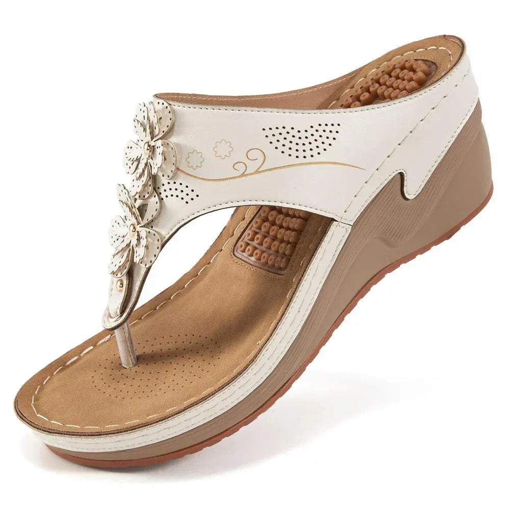 Brinley | Women’s Orthopedic Wedge Thong Sandals