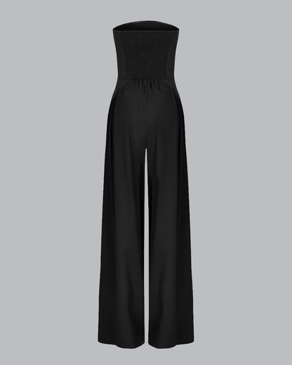 Women's Strapless Wide Leg Jumpsuit – Elegant Evening Palazzo Outfit